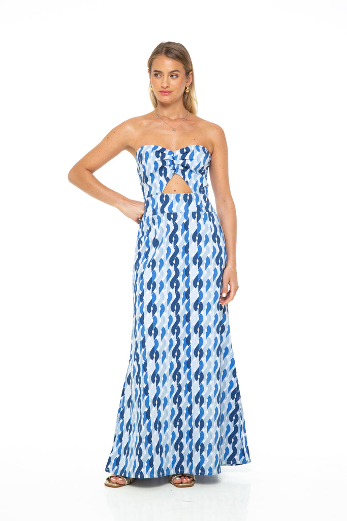OLAS STRAPLESS MAXI DRESS L OLAS STRAPLESS MAXI DRESS L