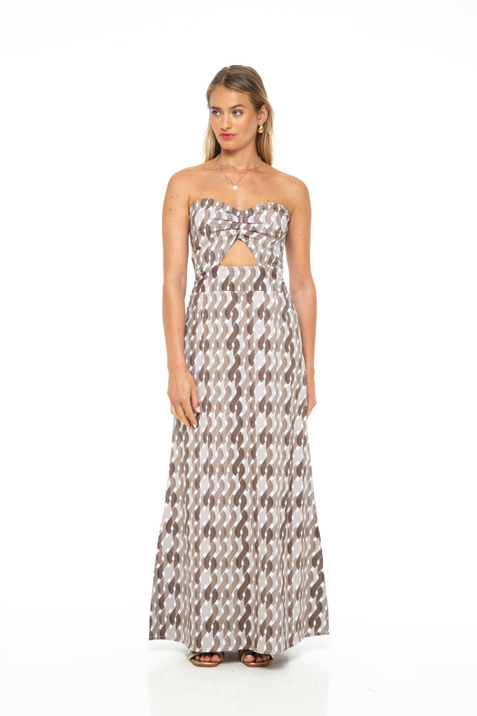 Olas Strapless Maxi Dress | Phie Collective Olas Strapless Maxi Dress | Phie Collective