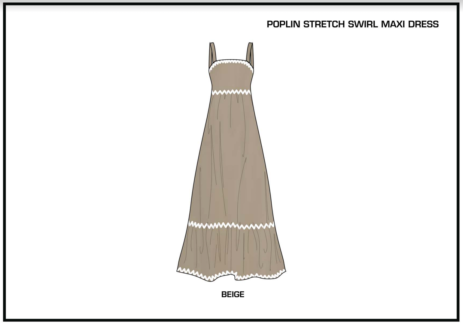 beige poplin dress Beige Poplin Cotton Dress
